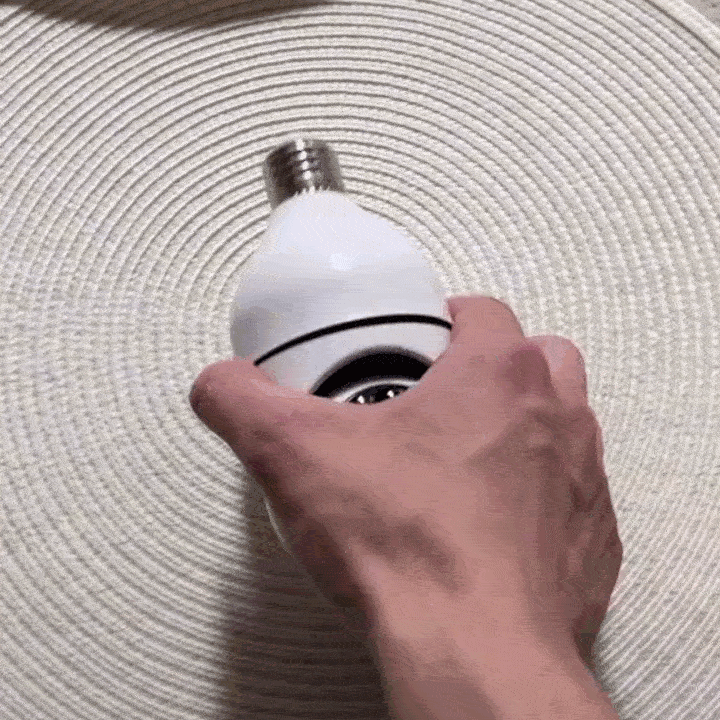 Light Bulb Wi-Fi Security Camera with 1080P HD Quality and Full-Color Night Vision for Monitor Your Home and Office every time