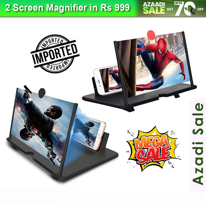 3D HD Phone Screen Magnifier – Eye Protection Display (Pack of 2)
